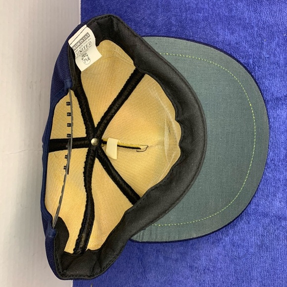 Vintage 80’s Navy Blue & Yellow Teamsters Chicago 705 Truckers Hat Snap-Back Cap - Picture 3 of 4